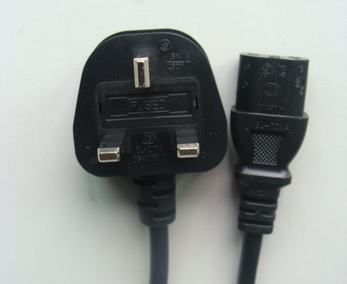BS certificated UK standard power cord