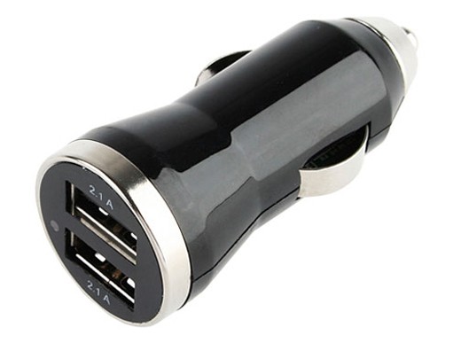 12V car charger with single/dual USB port
