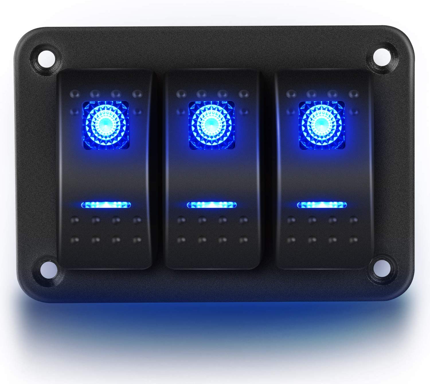 3 Gang Rocker Switch Panel