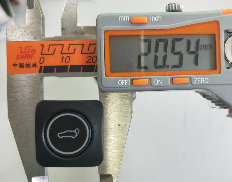 mini type 25*25mm cover size power lift tailgate switch