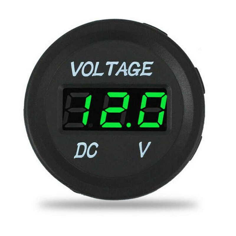 DC 12v 24v LED digital display voltmeter gauge monitor for ... camper wiring harness adapter 