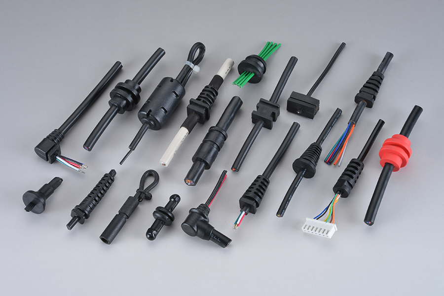 molding cable strain relief injection mold wire cable