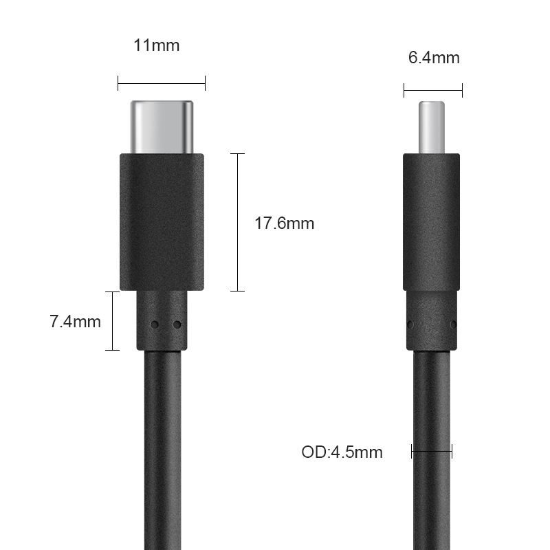 USB 4.0 type C to C cable