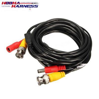 BNC to dc 5.5*2.5 mm male camera cctv video extension cable assembly