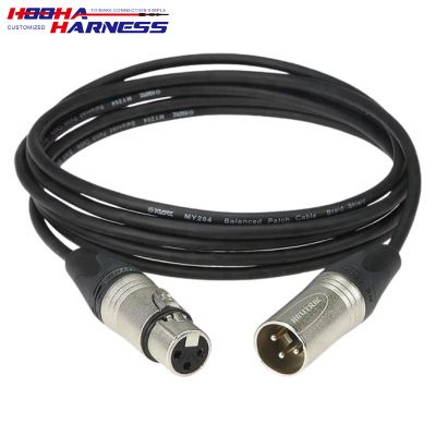 DMX cable 3 pin signal XLR connection extension cable
