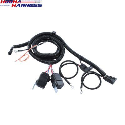 Offroad Truck Car Lamp Light LED Work Driving Light Bar With Fuse Relay Switch Wiring Harness Kit Loom