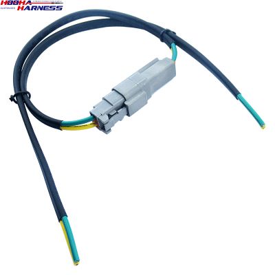 Deutsch 2pin DT06-2S to DT04-2P Extension Wire Harness For Auto LED Work Light Headlight Fog lamp trunk