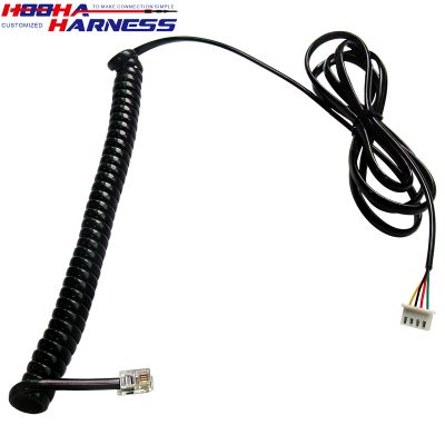 RJ11 6P4C to XHP-4 extension spring cable