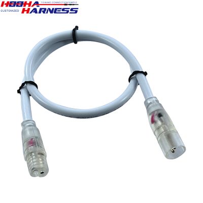 2pin molded waterproof connector male to female extension cable