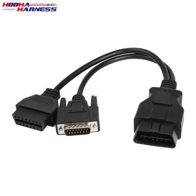 OBD male to female + DB15 cable
