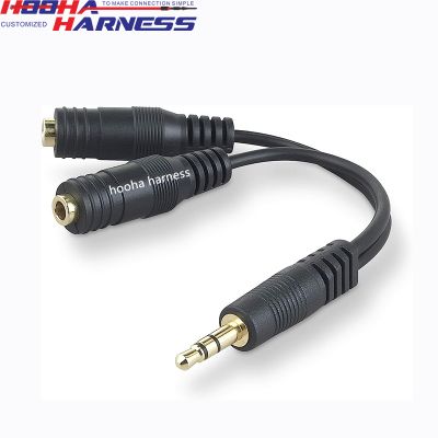 1 to 2 audio video cable splitter
