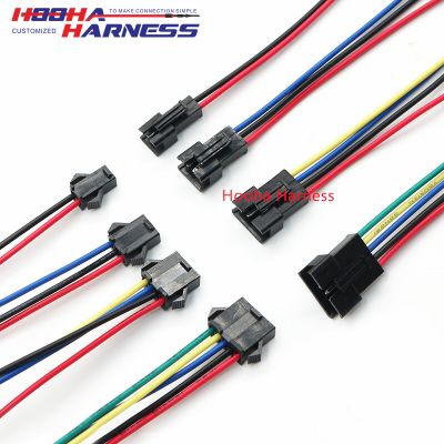 JST SM series 2.54mm Pitch Male Female Connector LED RGB Light DC Power Wire Harness