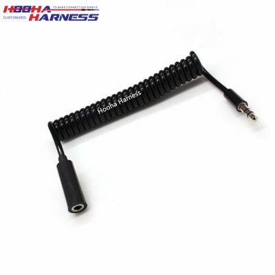 AUX coiled cable